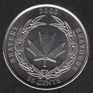 2006 - B.Unc - Bravery - Canada 25 Cents