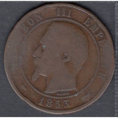 1853 W - 10 Centimes - France