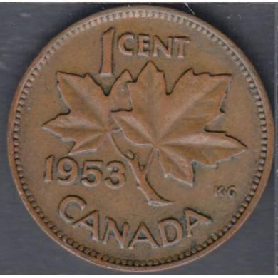 1953 - SF - Fine - Hanging 3 - Canada Cent
