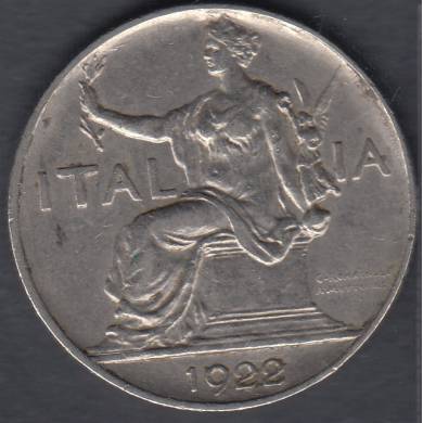 1922 R - 1 Lira - Italy
