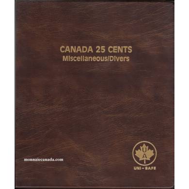 Uni-Safe Coin Album Canada 25 Cents Miscellaneous.