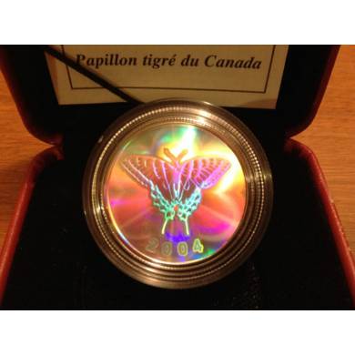 2004 - 50 cents canadian tiger swallowtail Butterfly