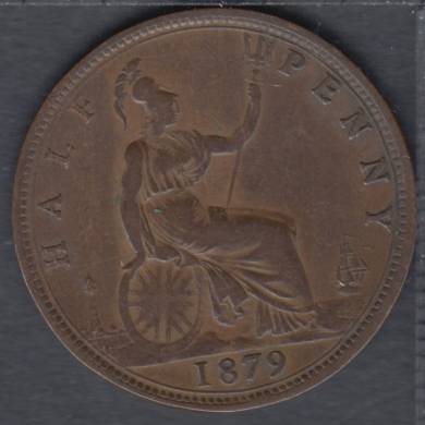 1879 - Half Penny - Great Britain