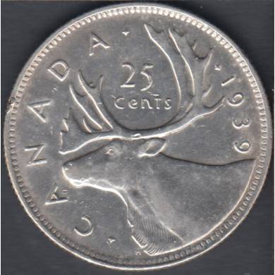 1939 - VF/EF - Canada 25 Cents