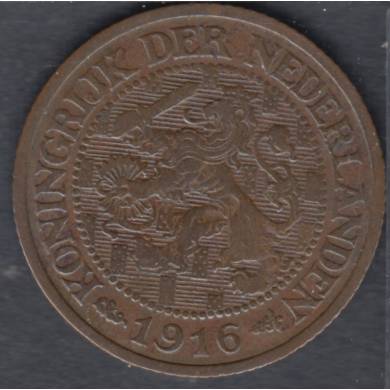 1916 - 1 Cent - Pays Bas