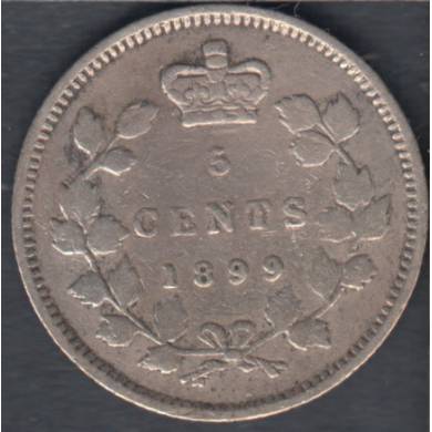 1899 - VG/F - Canada 5 Cents