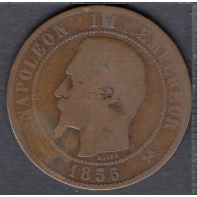 1855 B - 10 Centimes - France