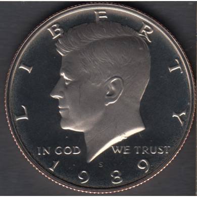 1989 S - Proof - Kennedy - 50 Cents