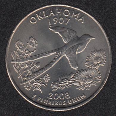 2008 P - Oklahoma - 25 Cents