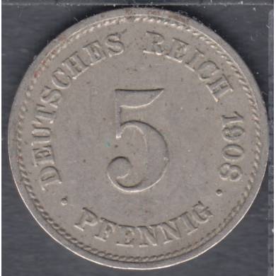 1908 G - 5 Pfennig - Germany