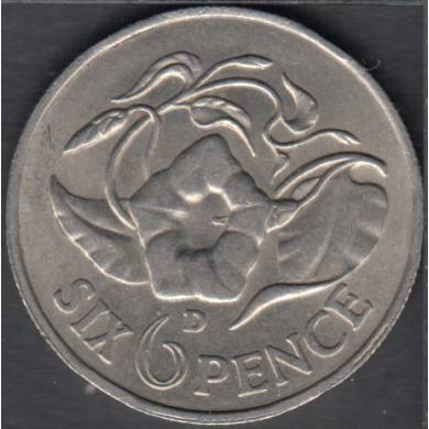 1964 - 6 Pence - B. Unc- Zambia
