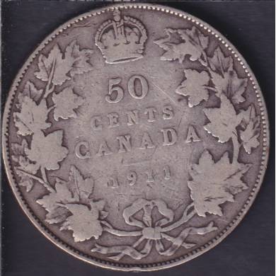 1911 - VG - Canada 50 Cents