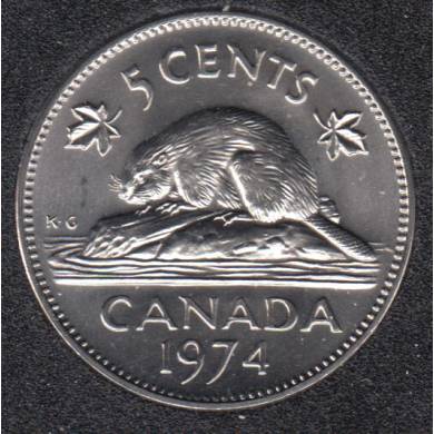 1974 - B.Unc - Canada 5 Cents