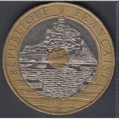 1992 - 20 Francs - Mont St-Michel - France