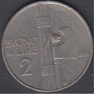1924 R - 2 Lire - Italy