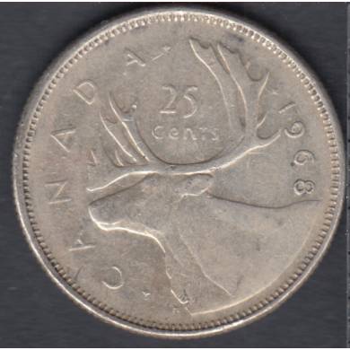 1968 - Silver - Canada 25 Cents