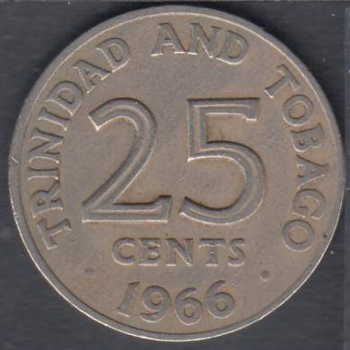 1966 - 25 Cents - Trinidad & Tobago