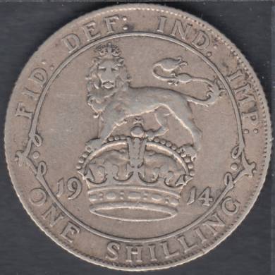 1914 - Shilling - VF - Great Britain