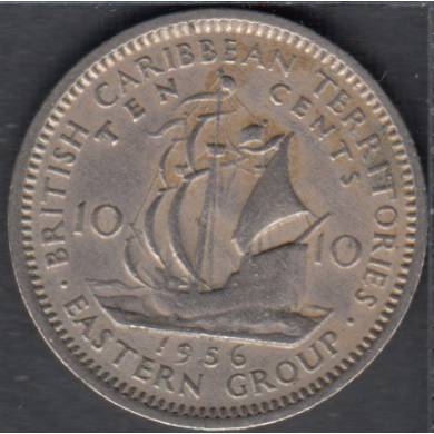 1956 - 10 Cents - Territoires des Caraibes Orientales