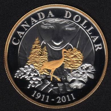 2011 - Proof - Argent - Plaqué Or - Canada Dollar