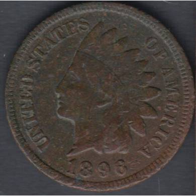 1896 - F/VF - Var # 2 - Indian Head Small Cent