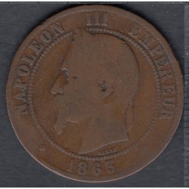 1863 A - 10 Centimes - France