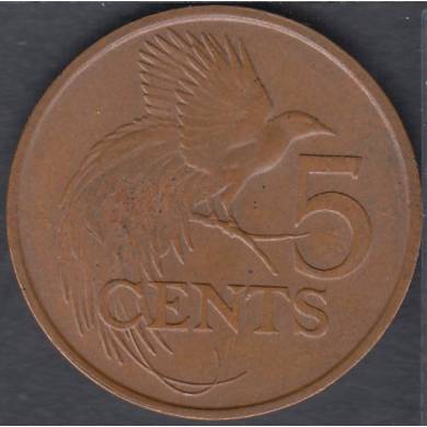 1975 - 5 Cents - Trinidad & Tobago