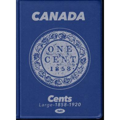 1¢  Album Canada Uni-Safe  (Grosse Cents) 1858-1920