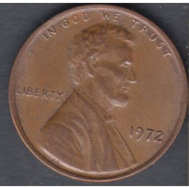 1972 - AU - Unc - Lincoln Small Cent
