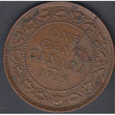 1919 - EF - Scratch - Canada Large Cent