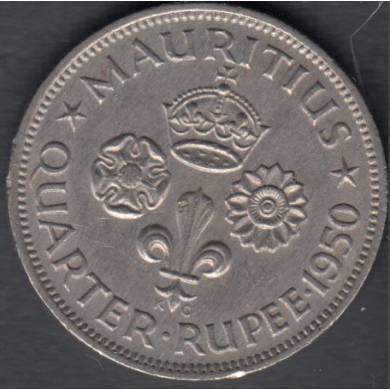 1950 - 1/4 Rupee - Mauritius Island