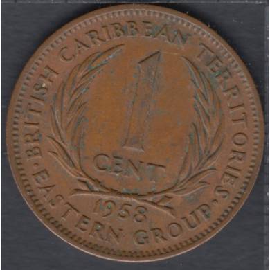 1958 - 1 Cent - East Caribbean States