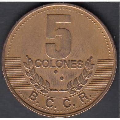 1995 - 5 Colones - Costa Rica