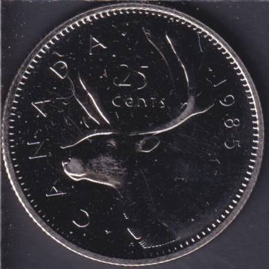1985 - NBU - rafflures - Canada 25 Cents