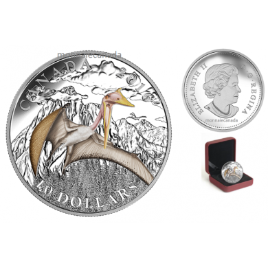 2016 - $10 - Fine Silver Coloured  Day of the Dinosaurs - Terror of the Sky