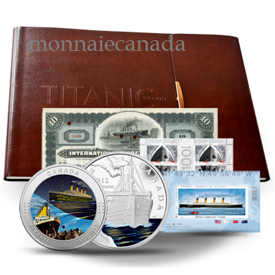 2012 Ensemble de 2 pièces et de timbres de luxe sur le Titanic