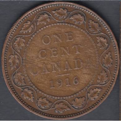 1916 - VG/F - Canada Large Cent