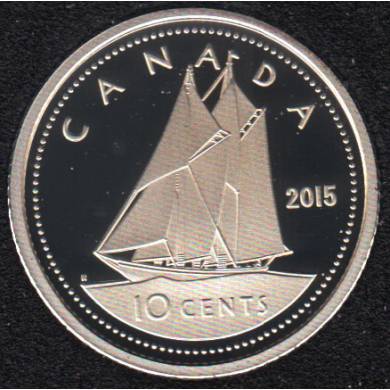 2015 - Proof - Fine Silver - Canada 10 Cents