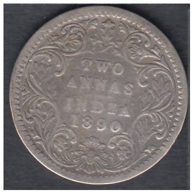 1890 - 2 Annas - India British