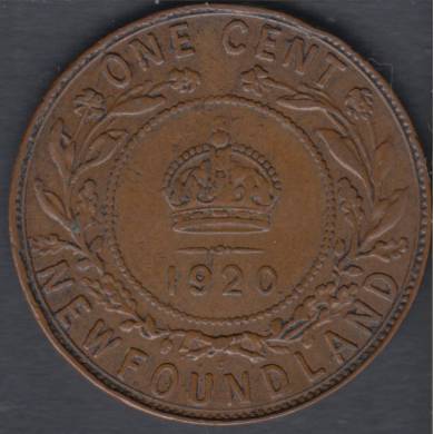 1920 C - Fine - Large Cent - Newfoundland