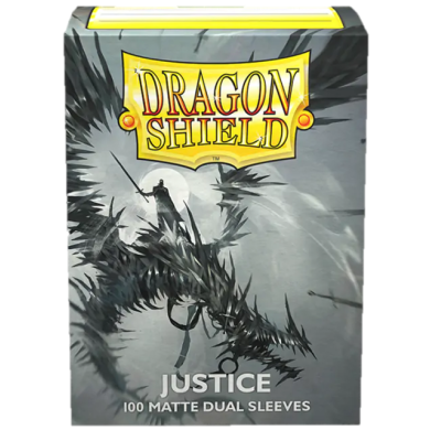Dragon Shield - 100 Standard Size Card Sleeves - Justice - Matte Dual