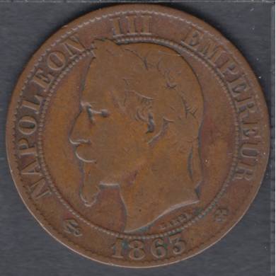 1863 BB - 5 Centimes - France