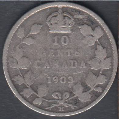 1903 H - VG - Canada 10 Cents
