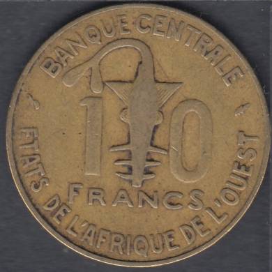 1976 - 10 Francs - Afrique de l'Ouest tats