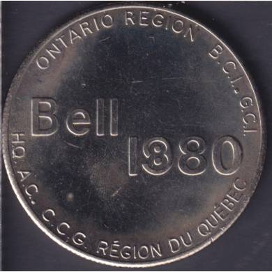 1980 1880 Jeton Bell Telephone - 100 Ans - Ontario