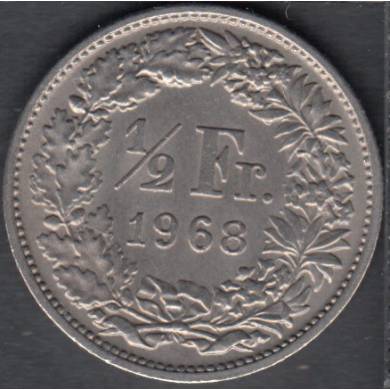 1968 - 1/2 Franc - Unc - Suisse