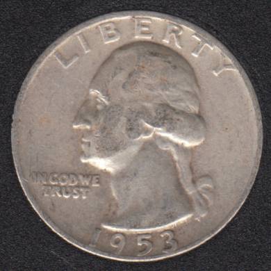 1953 S - Washington - 25 Cents