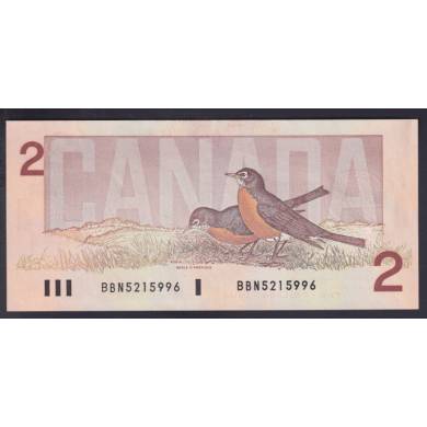1986 $2 Dollars - AU - Thiessen Crow - Préfixe BBN