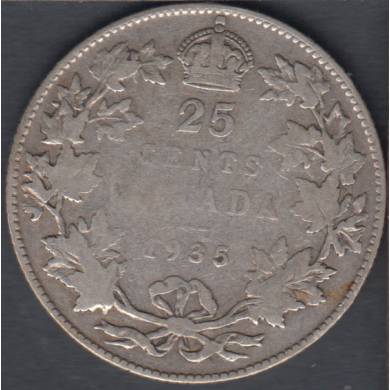 1935 - VG - Canada 25 Cents