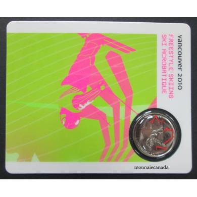 2010 - 25 cents - Vancouver – Freestyle Skiing Circulation Sport Cards